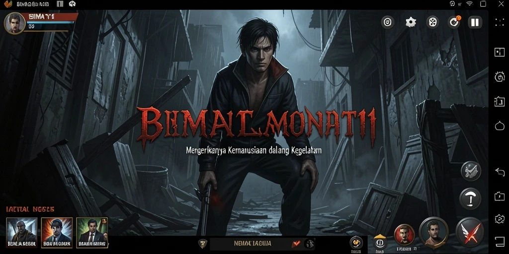 Gameplay mendebarkan BIMA11 yang penuh dengan ketegangan dan kengerian.