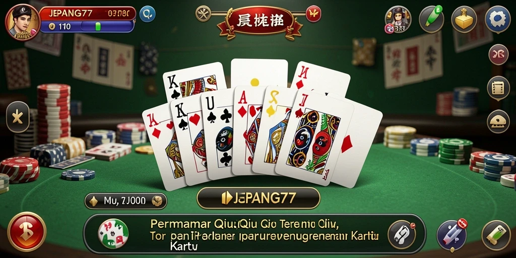 Tampilan screenshot gameplay QiuQiu yang mendebarkan di JEPANG77.
