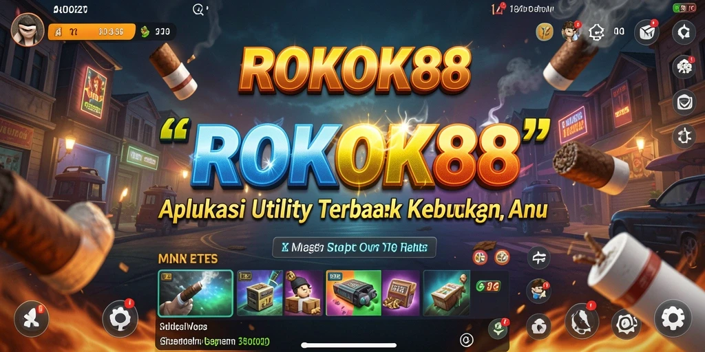 Tampilan aplikasi ROKOK88 dengan fitur pengingat dan analisis yang menarik.